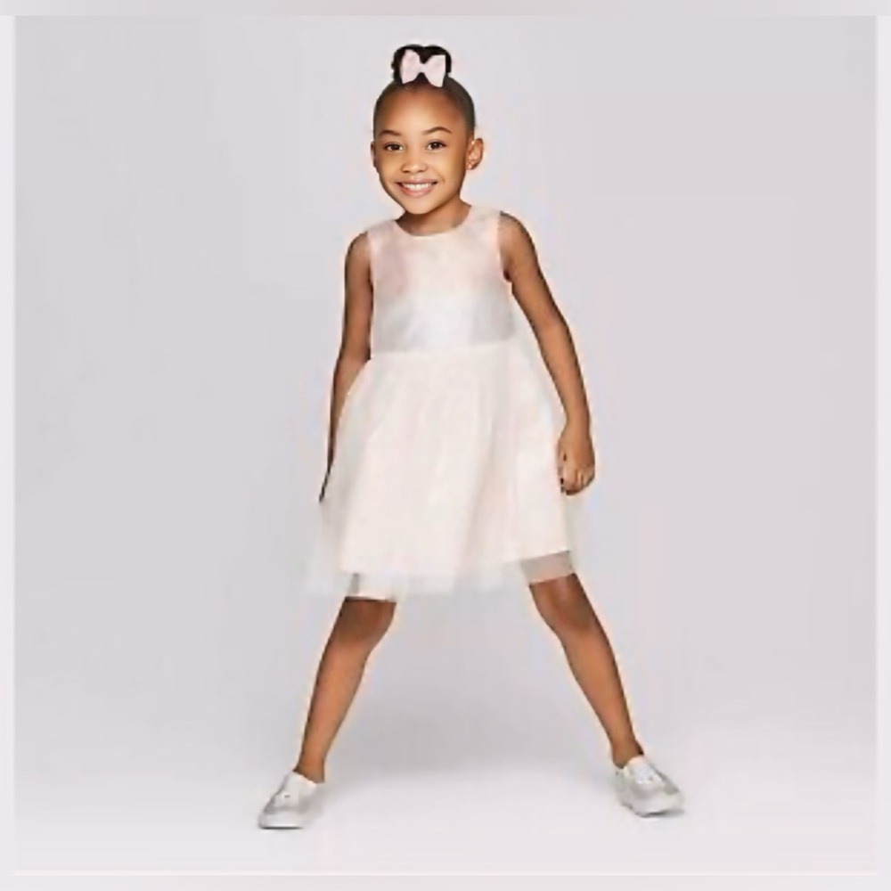 Cat & Jack Toddler Girl’s Metallic Ombré A-line Dress